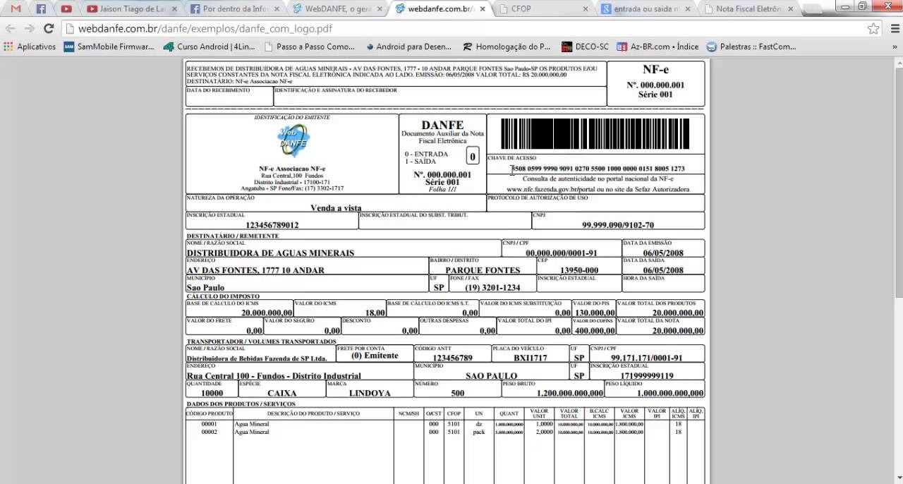 Aula 1 - Curso de Nota Fiscal Eletrônica - (DANFE) - Parte 1