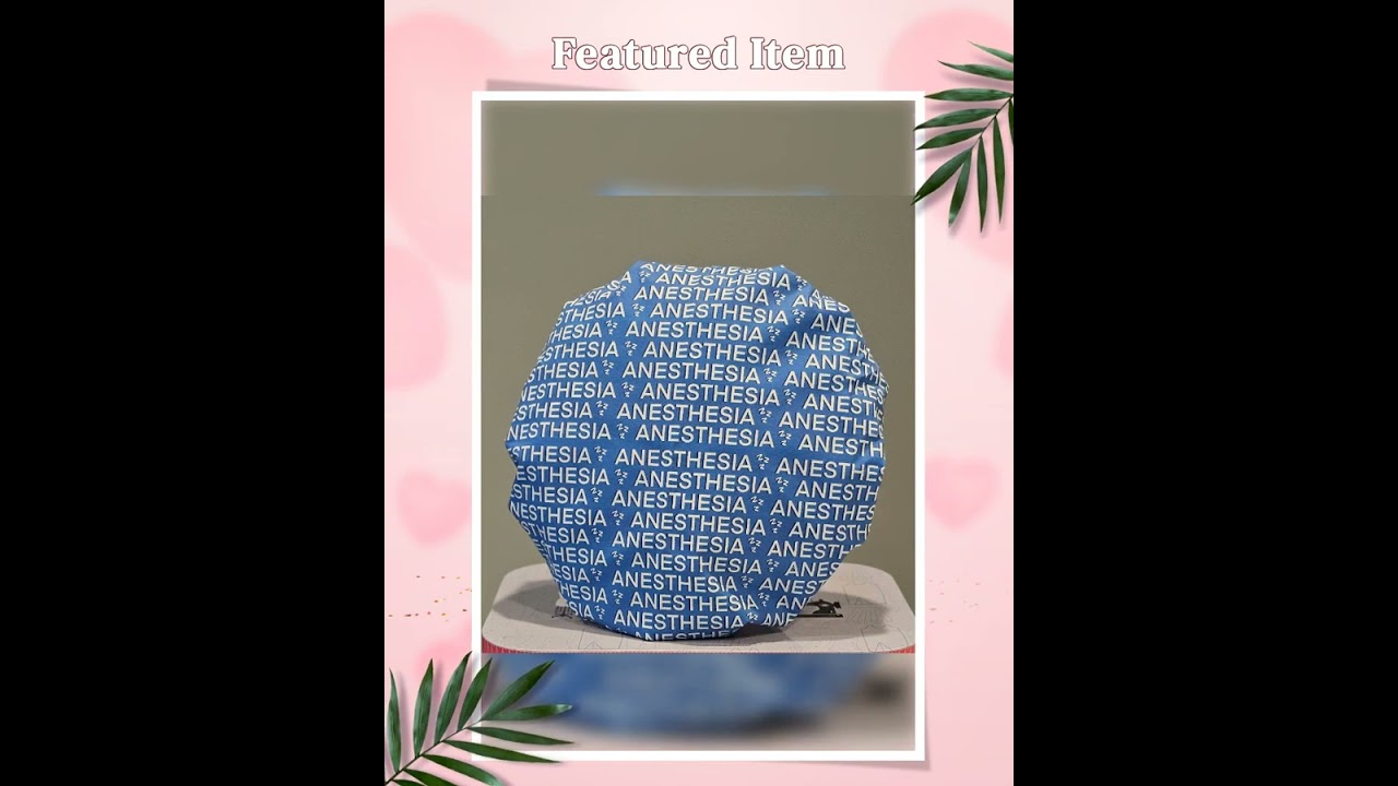 Anesthesia Light Blue Scrub Caps