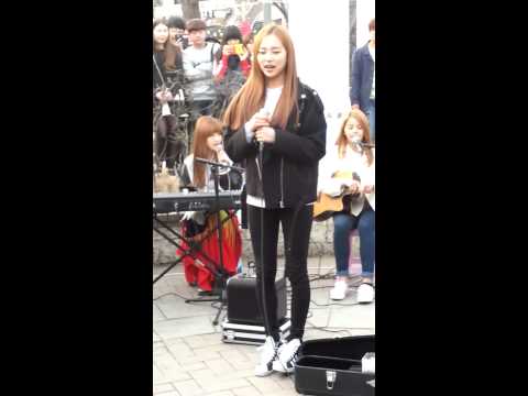 CLC 예은 - 검은행복 150315 홍대 버스킹