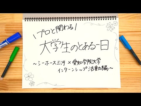 心理学科 "プロと関わる”大学生のとある一日～シーホース三河×愛知学院大学インターンシップ活動編～