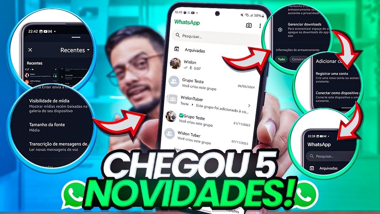 🥳Finalmente CHEGOU! WhatsApp Surpreende com 5 Novidades que Todos Queriam