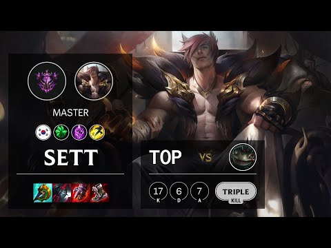 Sett Top vs Tahm Kench - KR Master Patch 11.17