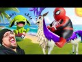 Chubby Spiderman Returns For Pokemon Island Adventure Part 2 FGTeeV In Palworld