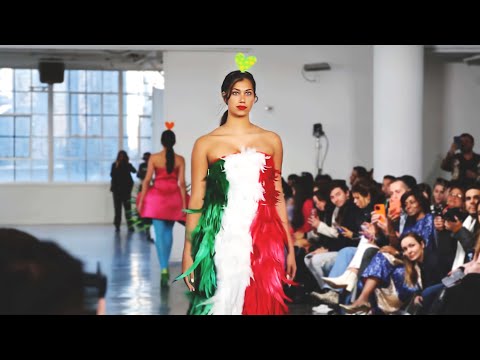 Color, feathers & origami by Agatha Ruiz de la Prada, New York Fall/Winter 2023-24 | FashionTV | FTV