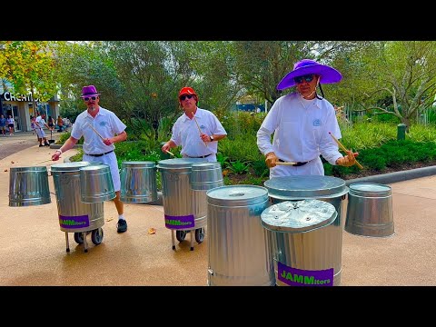 JAMMitors Trash Can Musical Group at Epcot - Full Show - Walt Disney World
