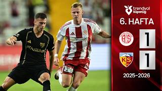 Antalyaspor (1-1) Kayserispor | MAÇ ÖZETİ | 6. Hafta - 2025/2026