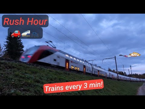 Rush Hour Trainspotting in Switzerland