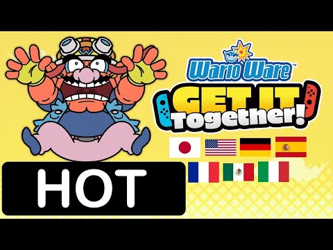 WarioWare Get It Together! All characters say "HOT" in 7 different languages
