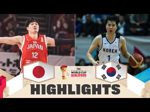 Japan 🇯🇵 v Korea 🇰🇷 | Highlights | FIBA Basketball World Cup 2027 Asian Qualifiers