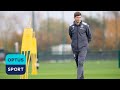 Steven Gerrard takes Aston Villa training for the first time as manager