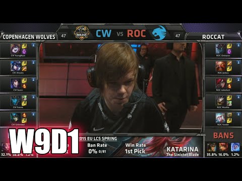 Copenhagen Wolves vs ROCCAT | S5 EU LCS Spring 2015 Week 9 Day 1 | CW vs ROC W9D1G1 VOD 60FPS