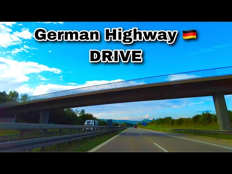 Autobahn drive from Bodensee To  Stuttgart - No Speed limit - Germany Highway 2022 | 4K