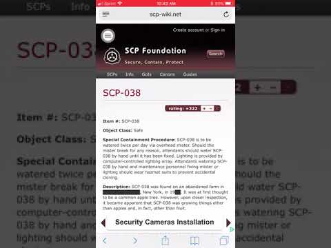 SCP 038 | Object Class: Safe | Duplicating Tree SCP