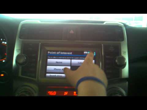 Navigation Destination Menu on a Toyota - Fox Toyota Clinton Tennessee