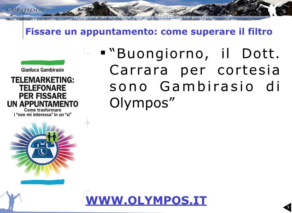 Watch Now Tutorial Telemarketing telefonare per fissare un appuntamento superare il fltro Tutorial Telemarketing telefonare per fissare un appuntamento superare il fltro