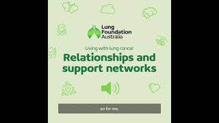 Living with Lung Cancer Podcast: Relationships and Support Networks
