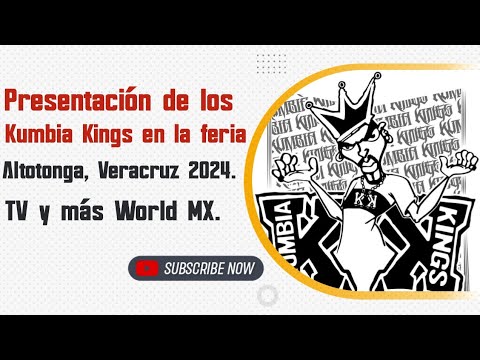 Presentación de los Kumbia Kings en la feria Altotonga, Veracruz 2024.