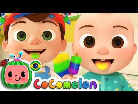 CoComelon em Português | A Canção das Picolés Coloridos | Músicas Infantis | Desenhos Animados