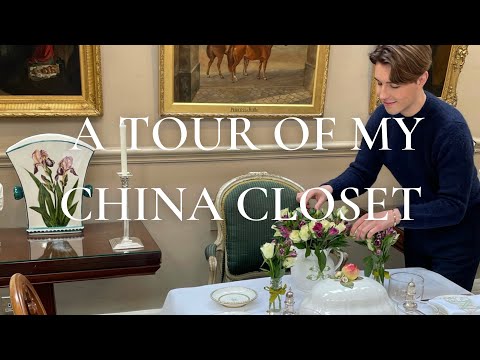 A Tour Of My China Closet - Plus How I Age Terracotta Pots & Setting The Table With Bonhams