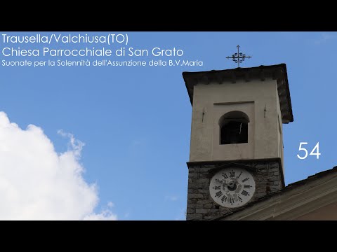 Le campane di Trausella/Valchiusa(TO) - Suonate per l'Assunzione della Beata Vergine Maria