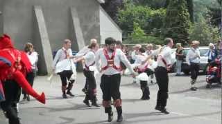 preview picture of video 'Cardiff Morris dance Figure Eight in the Forest of Dean, 23rd June 2012.'