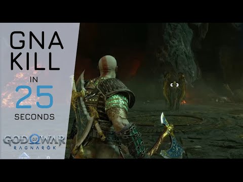 GNA kill in 25 seconds - God Of War Ragnarok ( No Damage )