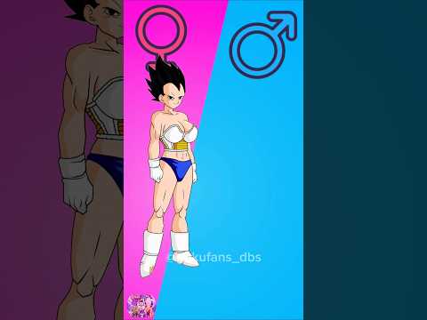 Dragon ball Character Genderswap #shorts #dbs #dragonball #goku