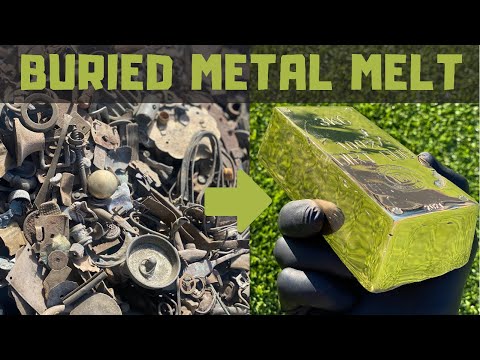 Metal Detected Melt Down - Bush Bullion - Real Trash To Treasure  - ASMR Metal Melting - BigStackD