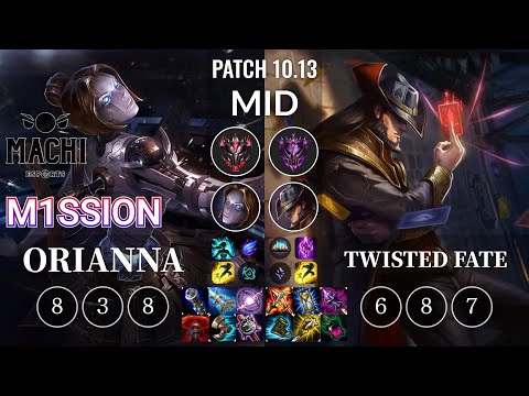 MCX M1ssion Orianna vs Twisted Fate Mid - KR Patch 10.13