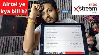 Airtel xstream fiber 499 plan First month Bill generated l SCAM or Mistake?🔥