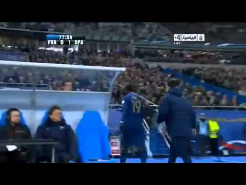 Paul Pogba Red Card After 2 Yelow Cards In 1 Minute France 0 1 Spain 26032013 HD