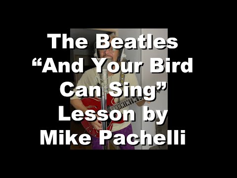 The Beatles - And Your Bird Can Sing LESSON by Mike Pachelli