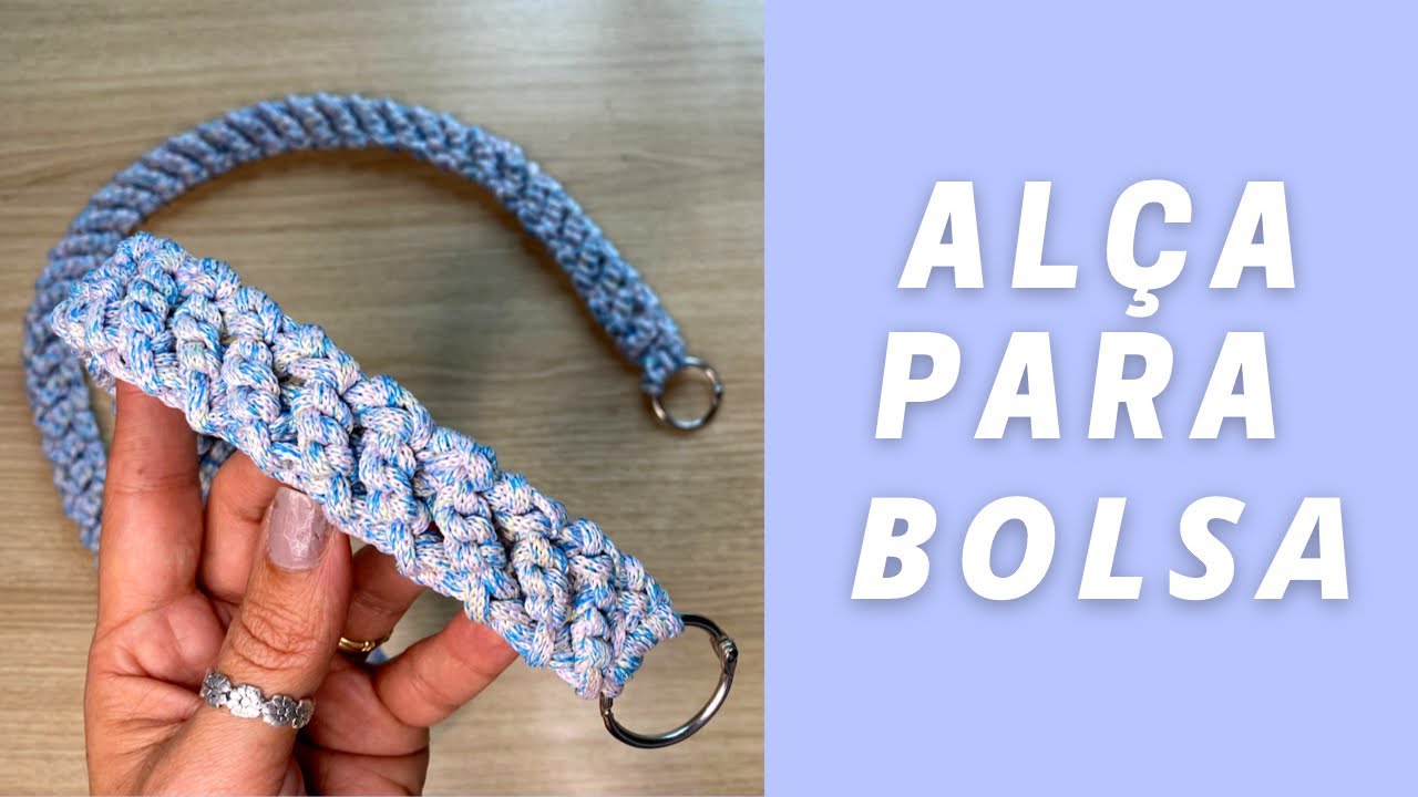ALÇA PARA BOLSA - Linda e muito fácil, e rápida de fazer❤️