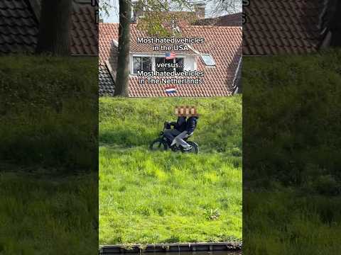 USA vs. The Netherlands for most HATED vehicle. #travelvlog #amsterdam #americansinthenetherlands