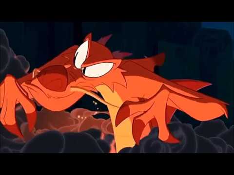 MULAN [1998] Scene: Waking the 'Elders'/Mushu.