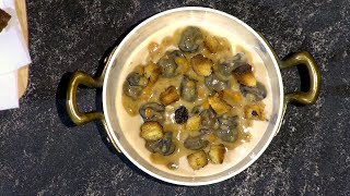 Lumache alle nocciole, aglio dolce e panettone al rosmarino, Chef Federico Gallo