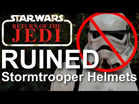 RETURN OF THE JEDI RUINED STORMTROOPER HELMETS, History of the Original Trilogy Stormtrooper Helmets