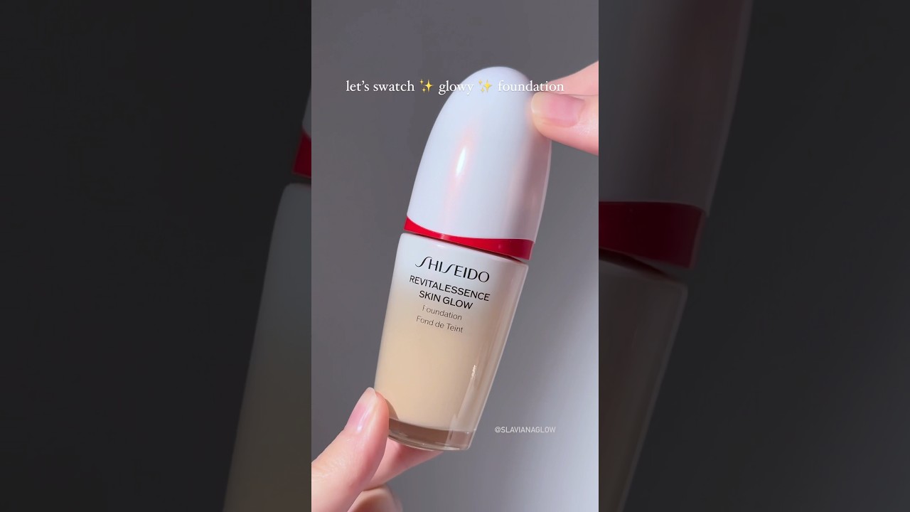 shiseido Revitalessence Skin Glow Foundation SPF 30 in Shell 160 ✨#ShiseidoGlow #makeuptutorial