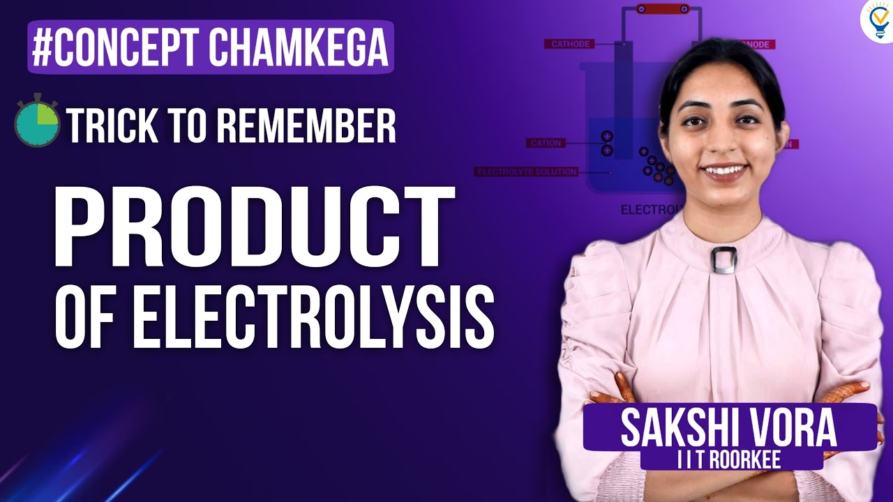 Best 💯TRICK 🔥💡to predict product of ELECTROLYSIS #jee #iitjee #jeemains #iit #tricks #trick #neet