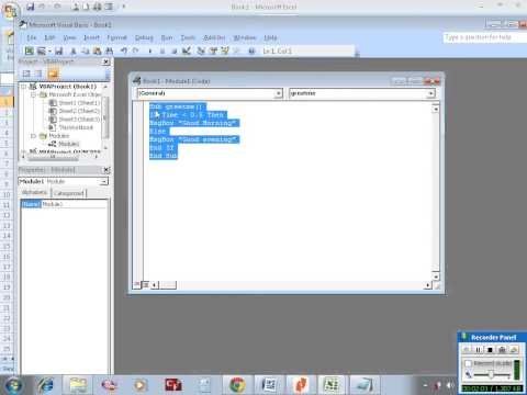 Excel VBA example 13: The if-then-else structure