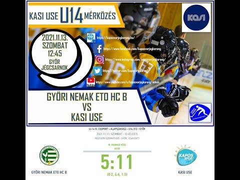 Hirth Csongor #25  U14 gólok - GYŐRI NEMAK ETO HC B-KASI USE - JÉGKORONG MÉRKŐZÉS  2021.11.13