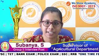 Achiever Speech | TNPSC Coaching Centre in Chennai | WeShine Academy