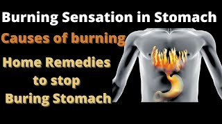 Burning Sensation in Stomach causes | how to get rid of burning stomach using Home Remedies