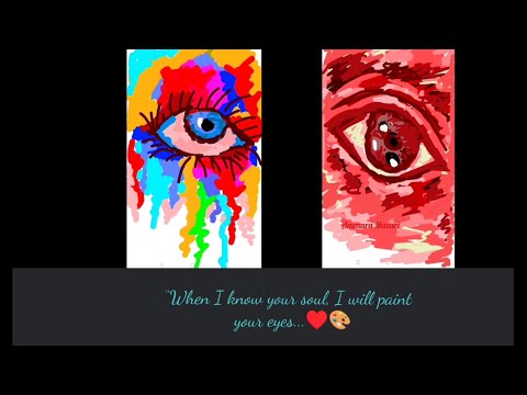 When I know your soul, I will paint your eyes..♥️🎨| Digital_eye_painting | Ammara Mazari