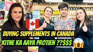 BUYING SUPPLEMENTS IN CANADA| KITNE KA AAYA PROTEIN $$ ?? | POPEYES SUPPLIMENT STORE | FUN VLOG🎬