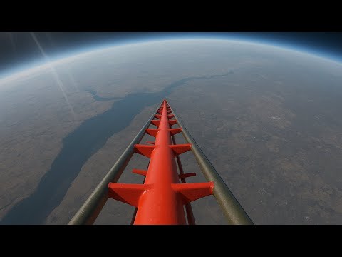 10000 FT Drop Down Roller Coaster - Planet Coaster