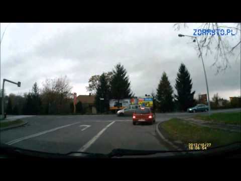 Trasa egzaminacyjna PRAWO JAZDY - Krosno:  Tysiąclecia - Podkarpacka STOP