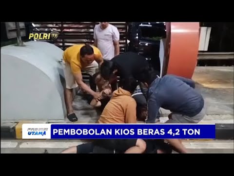 POLRES SERANG AMANKAN 3 PELAKU PEMBOBOLAN KIOS BERAS 4,2 TON