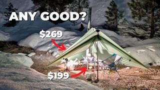 Testing the CHEAPEST USA Made Hot Tent and Stove I Could Find
