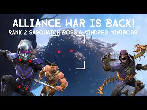 Alliance War is Back! MASSIVE Herc War and Rank 2 Sasquatch Boss! Over 1 Million Health!